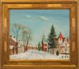 "Snow Covered Village" by Walter Emerson Baum