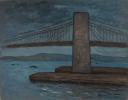 "Moonlight on the Brooklyn Bridge" by Gershon Benjamin